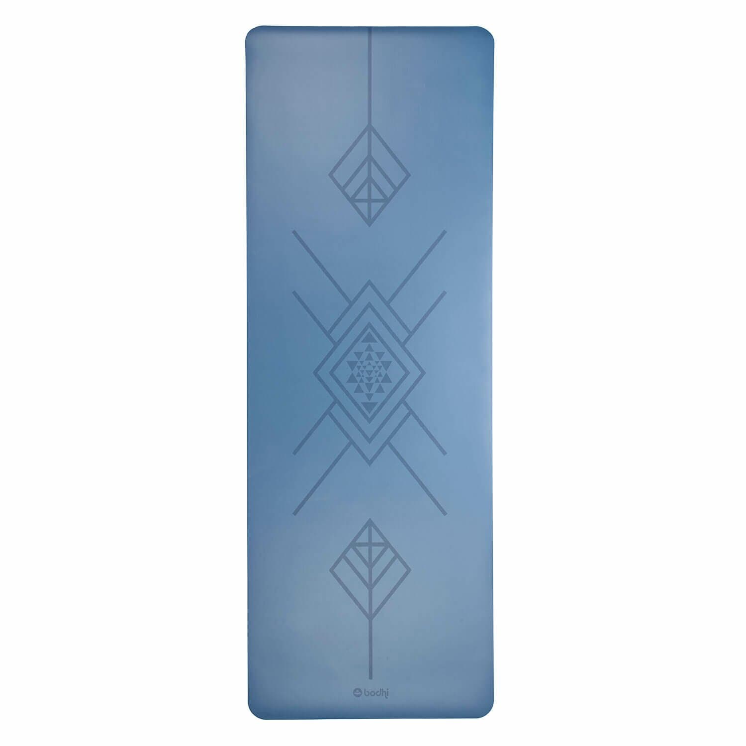 undefined | Tapete de yoga estampado Phoenix azul – 4mm PU borracha natural
