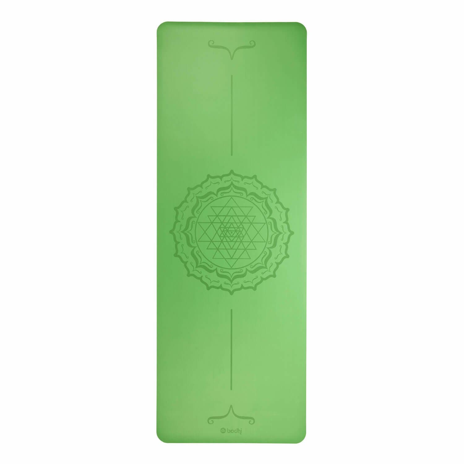 undefined | Tapete de yoga estampado Phoenix verde – 4mm PU borracha natural