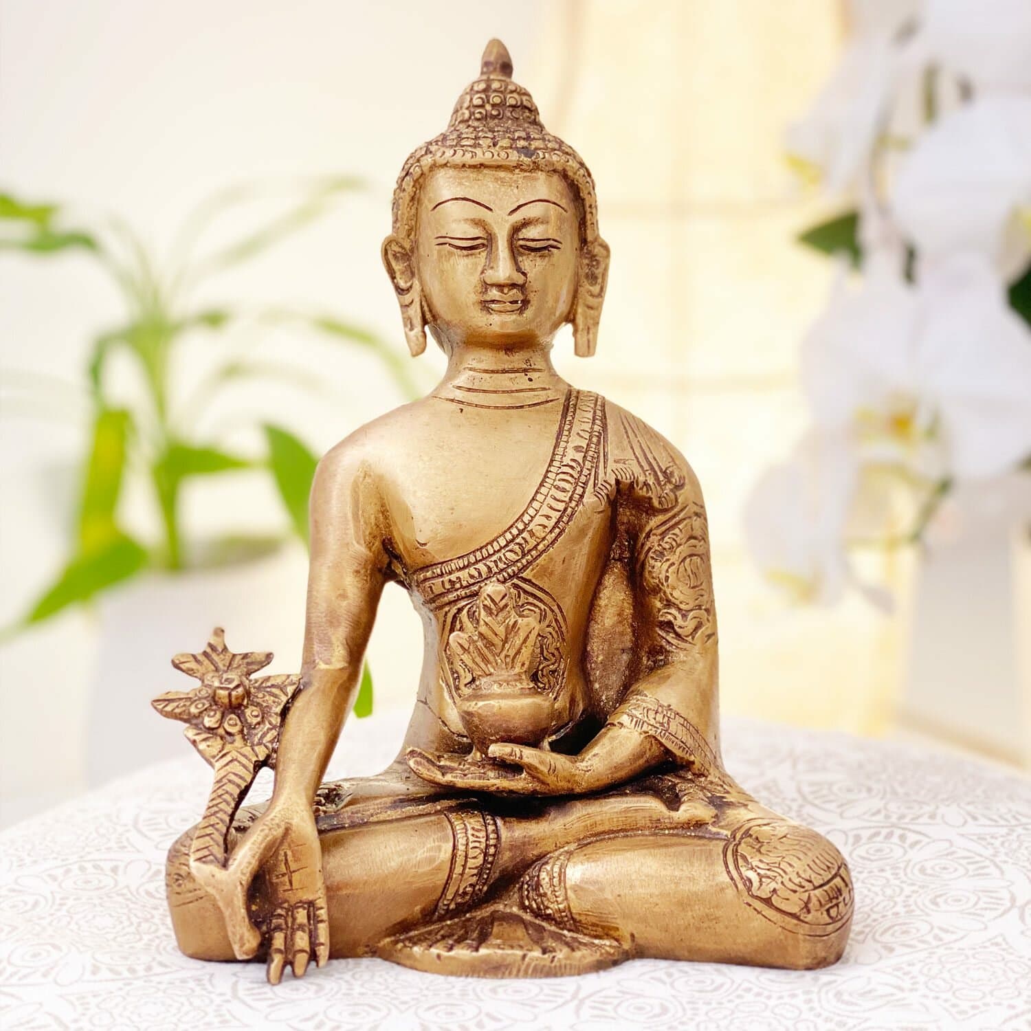 undefined | Estátua Buddha da Medicina - Bronze