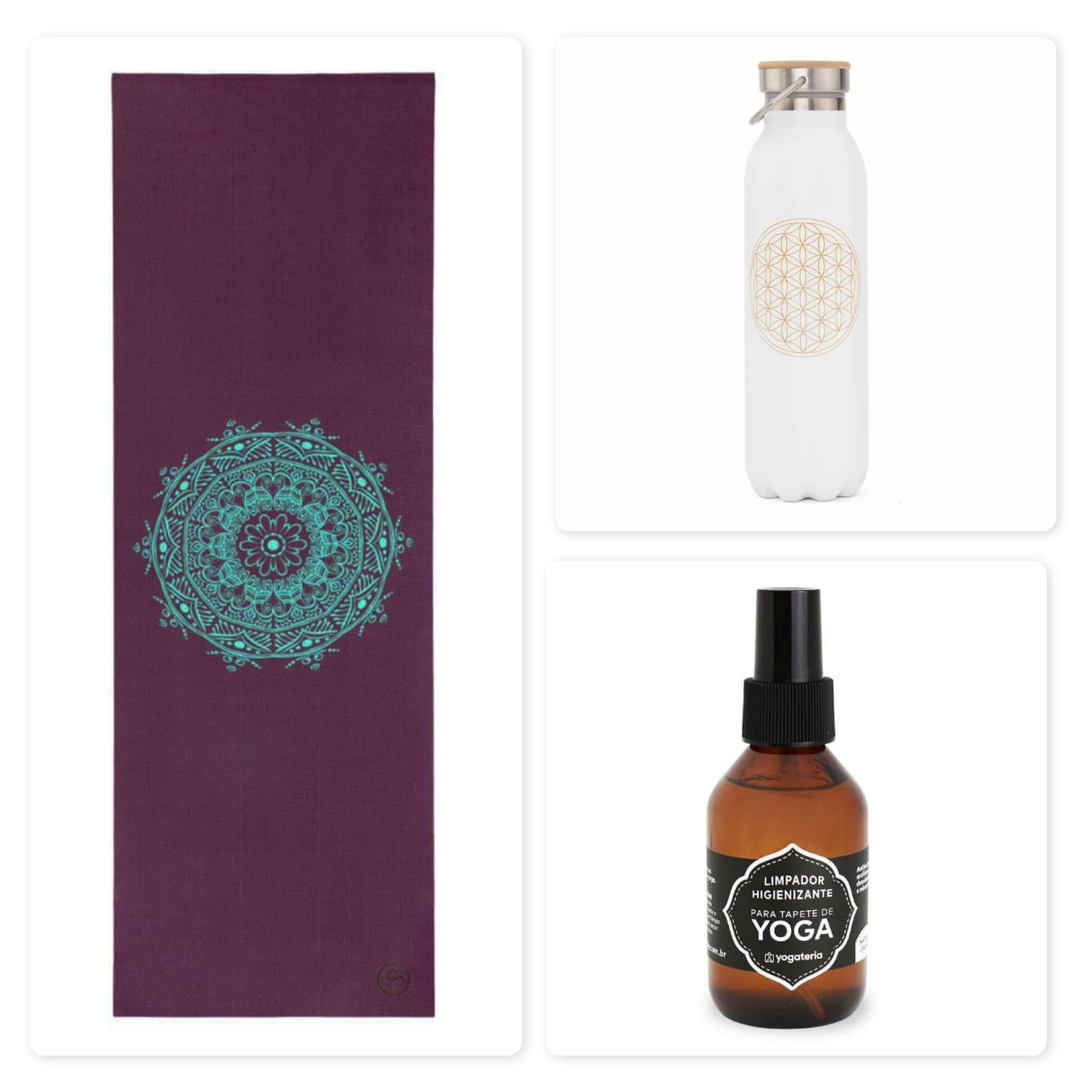 undefined | Kit Yoga Mandala e Garrafa