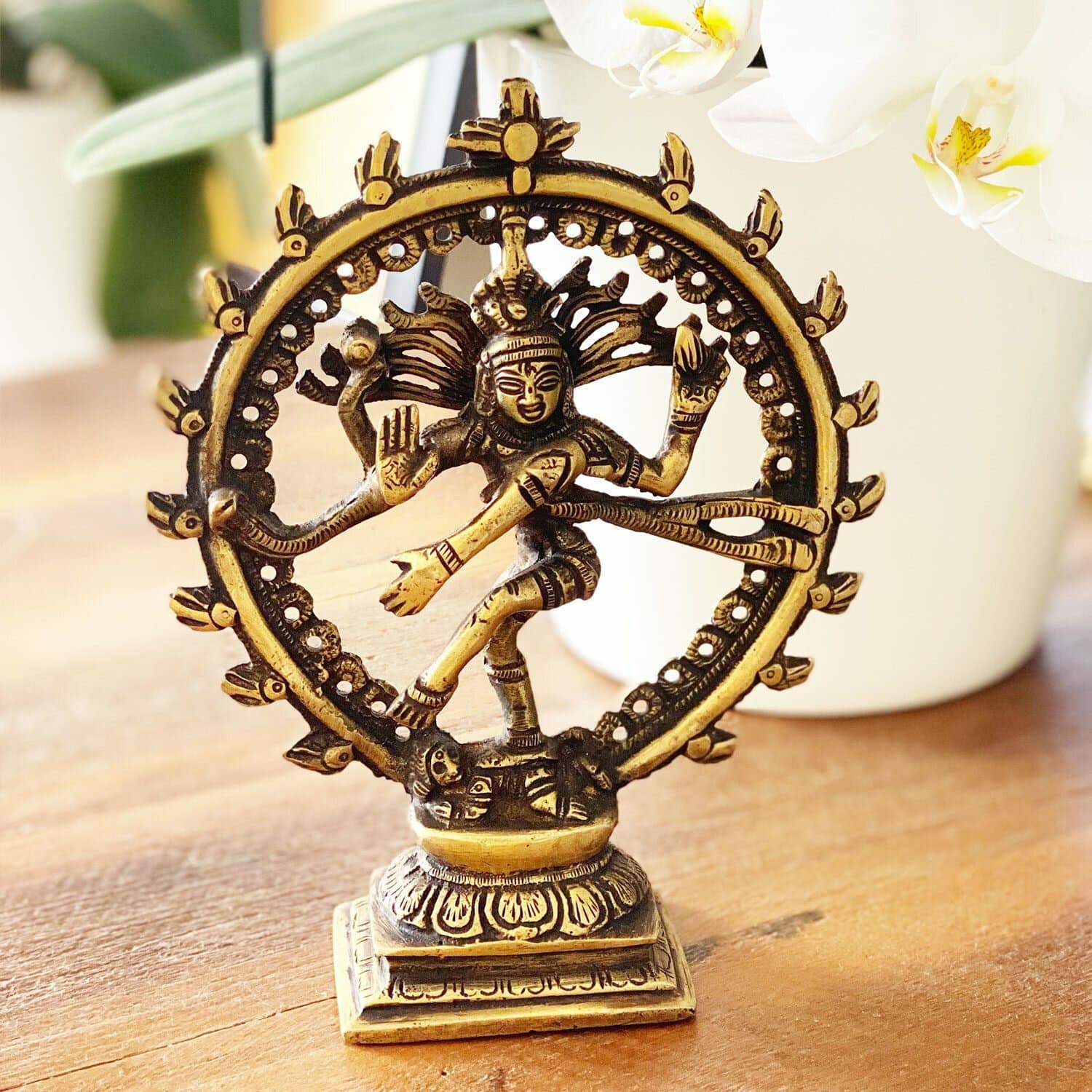 undefined | Estátua Shiva Nataraja - Bronze 14cm