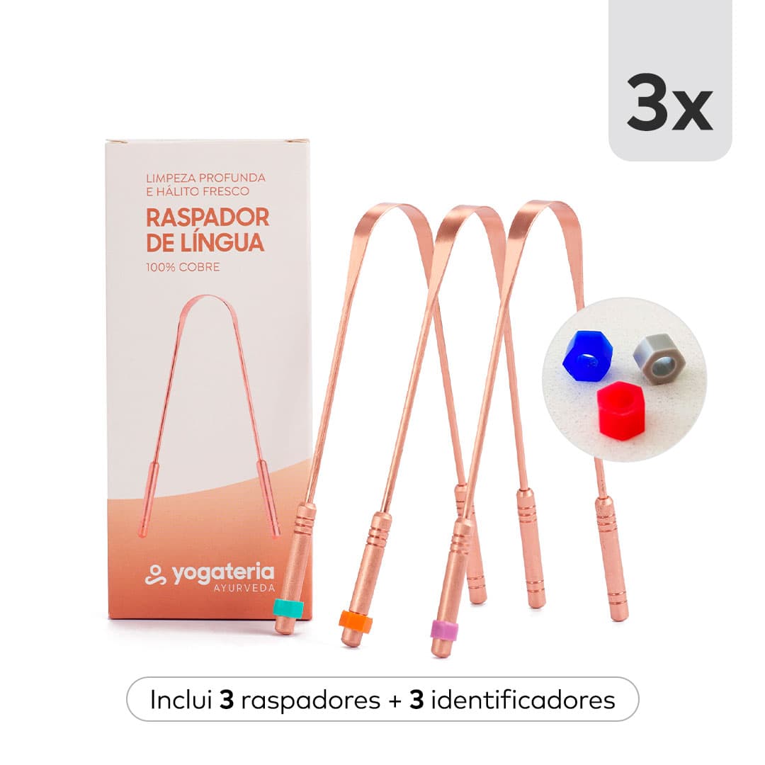 undefined | Limpador de Língua 100% cobre puro (3 Unidades)