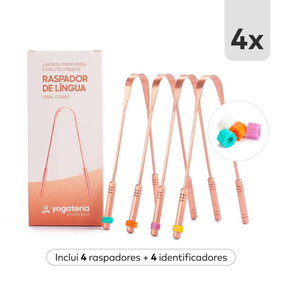 undefined | Limpador de Língua 100% cobre puro (4 Unidades)
