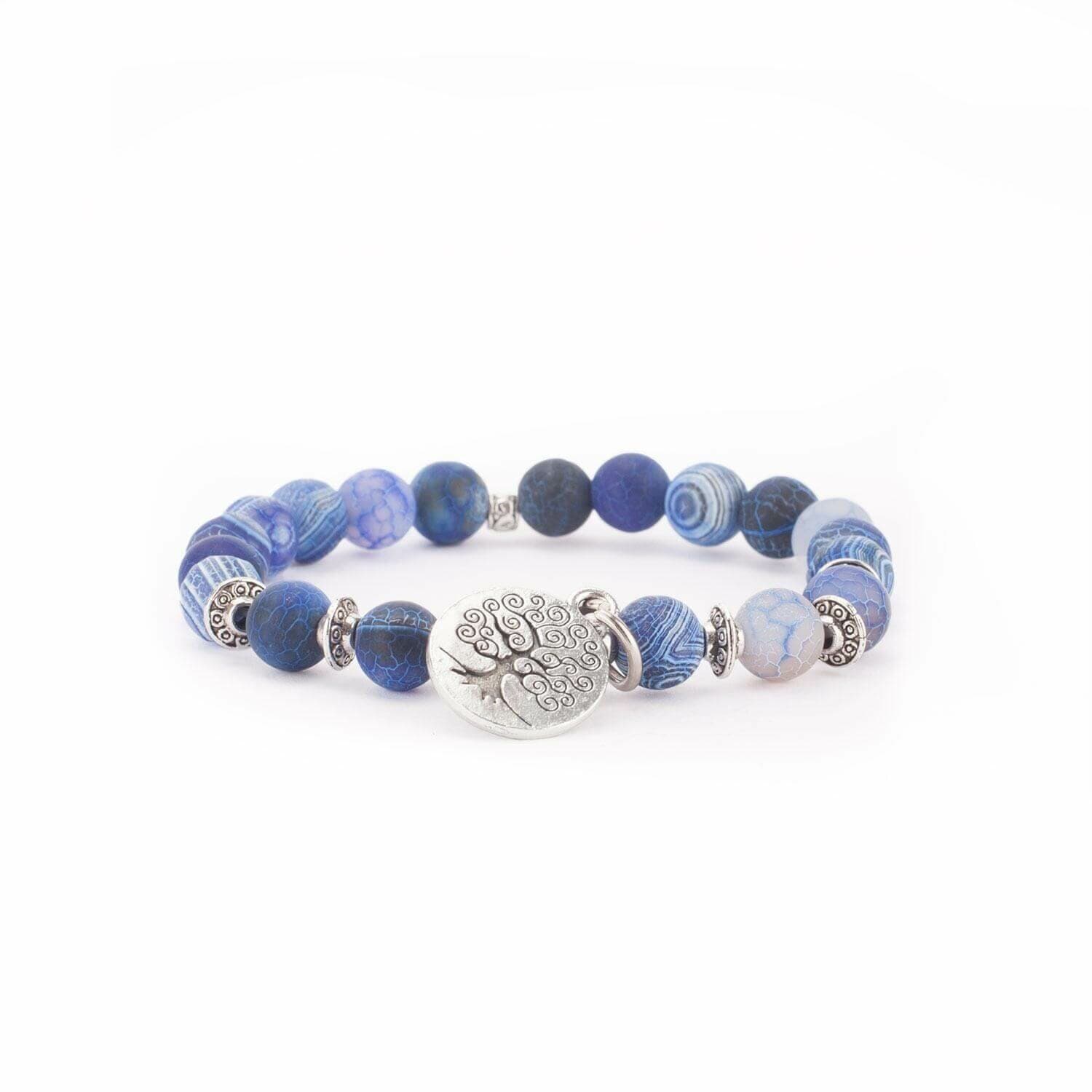 undefined | Pulseira Mala Ágata Azul