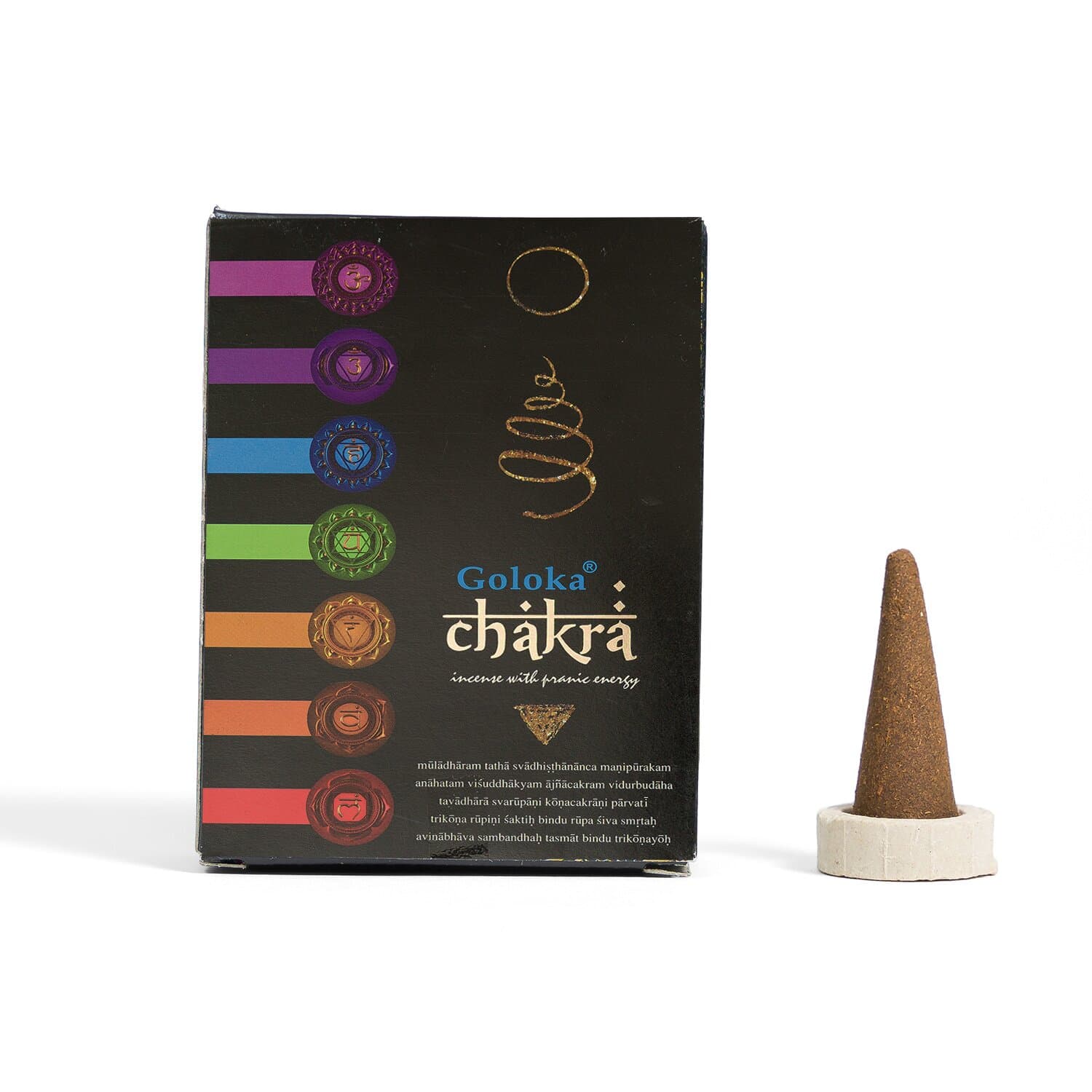 undefined | Incenso Cone Chakra Goloka