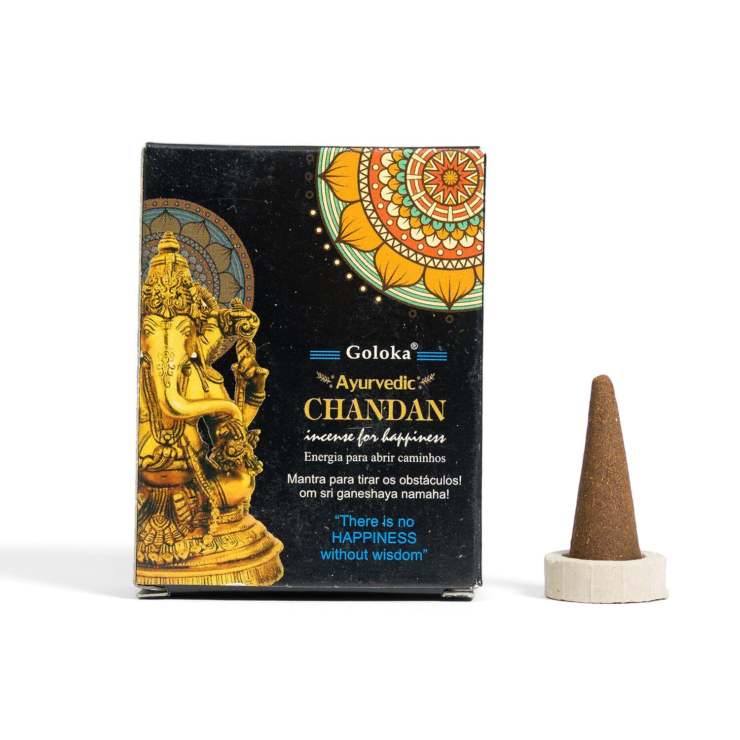 undefined | Incenso Cone Sândalo Ganesha