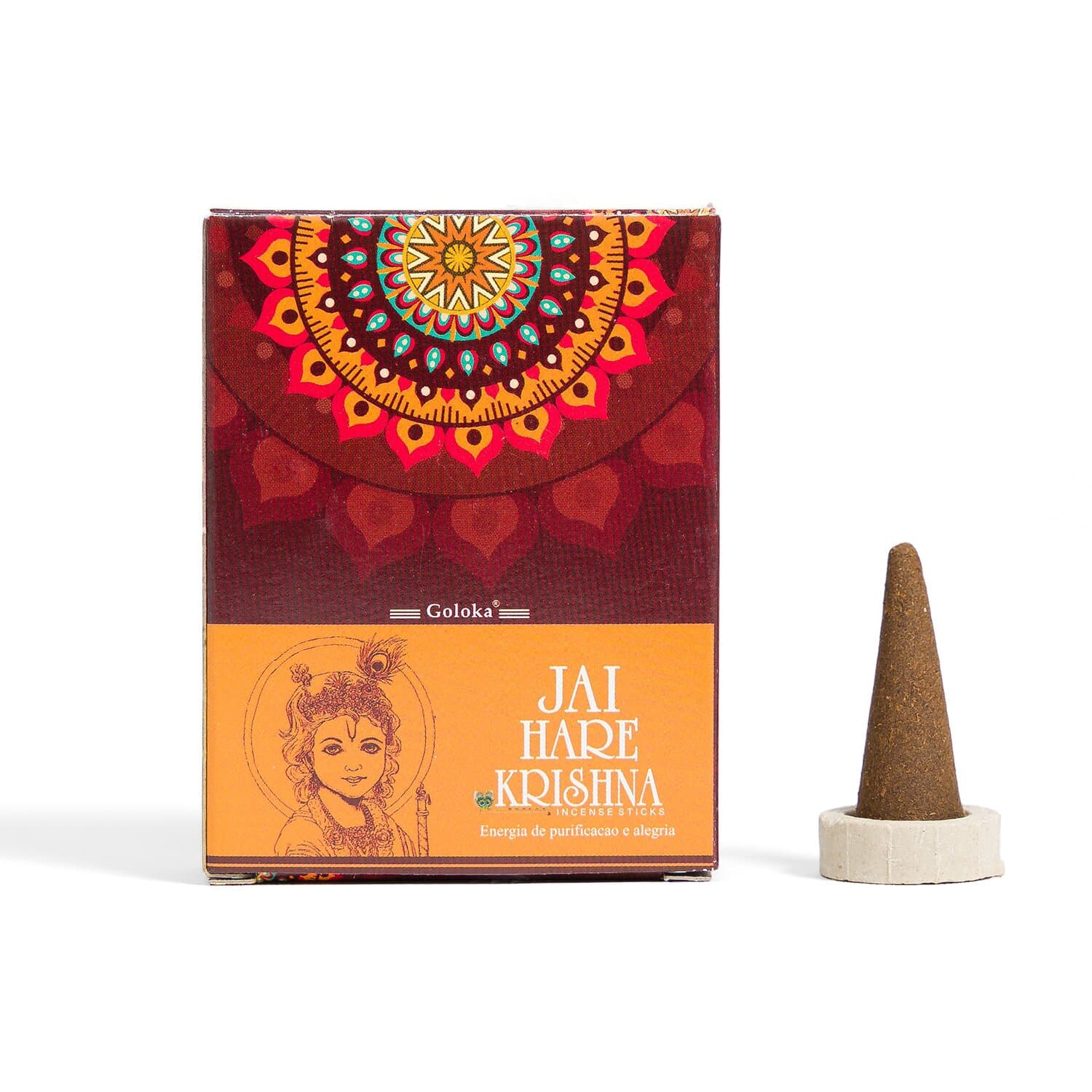 undefined | Incenso Cone Jai Hare Krishna Goloka