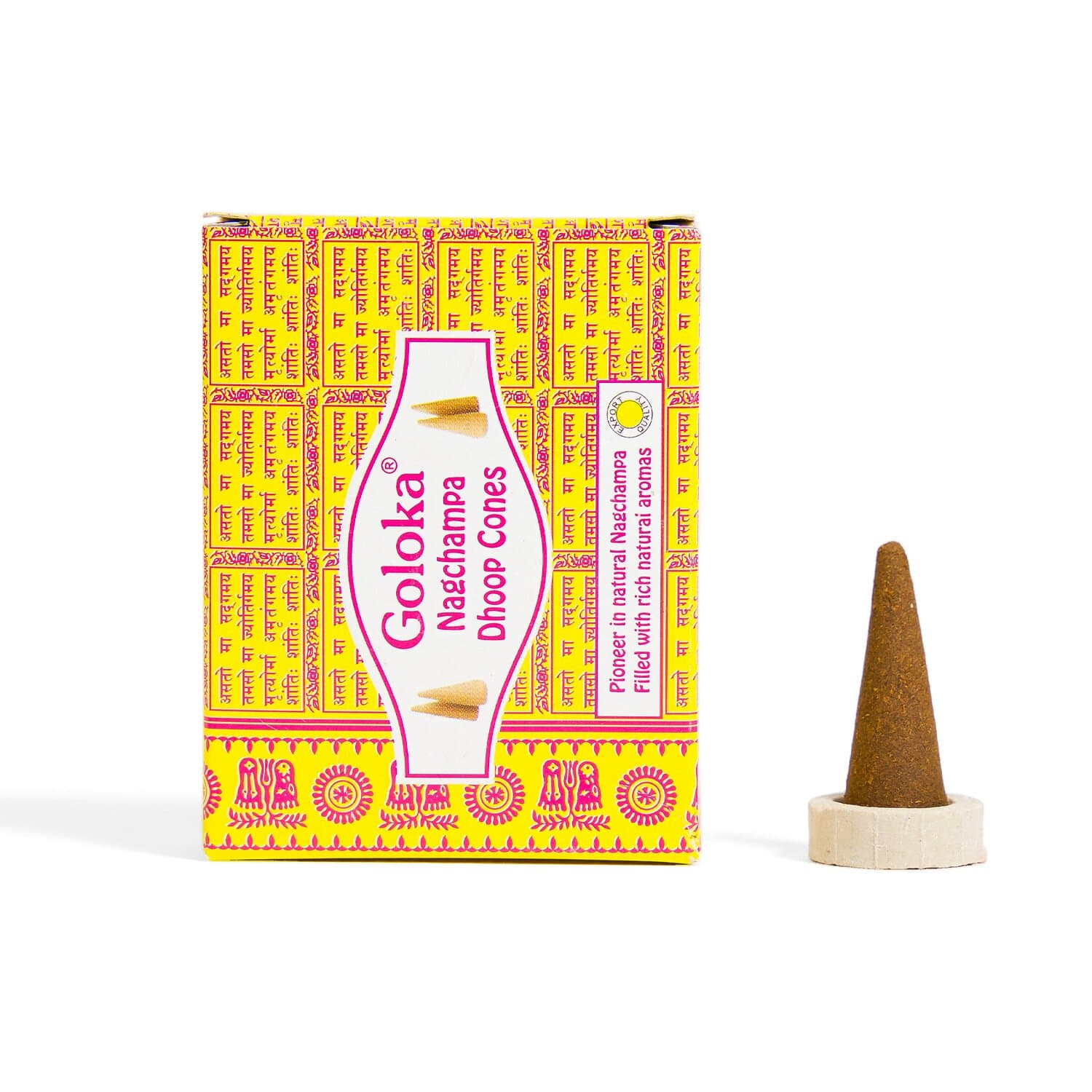 undefined | Incenso Cone Nag Champa Goloka