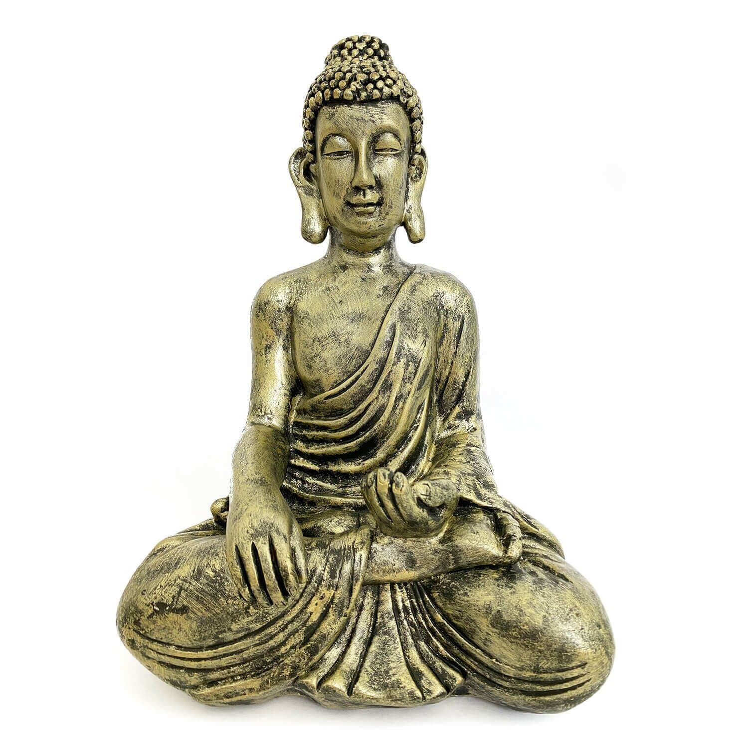 undefined | Estátua Buddha Tocando a Terra - Bhumisparsha Mudra