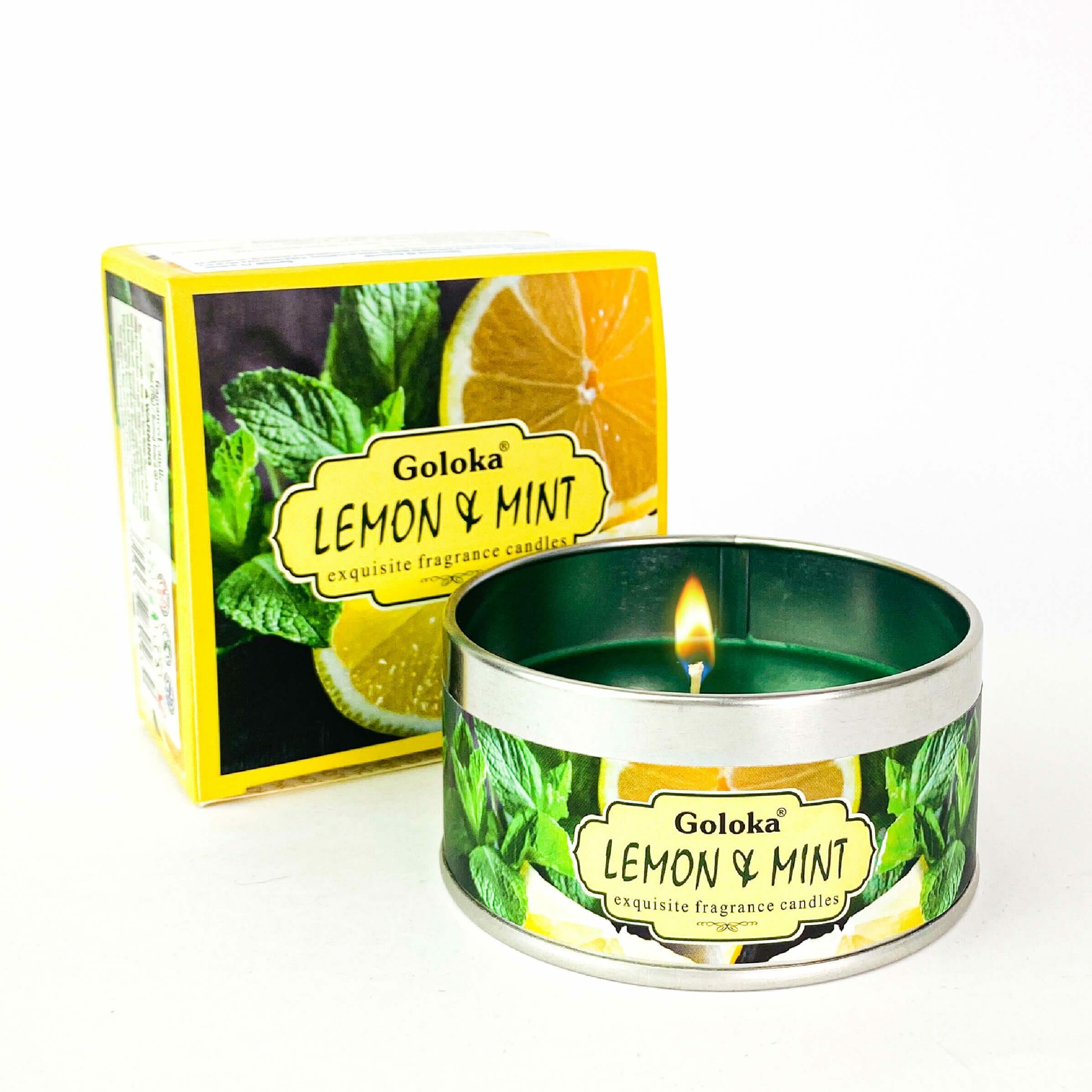 undefined | Vela Aromática Limão e Menta Goloka