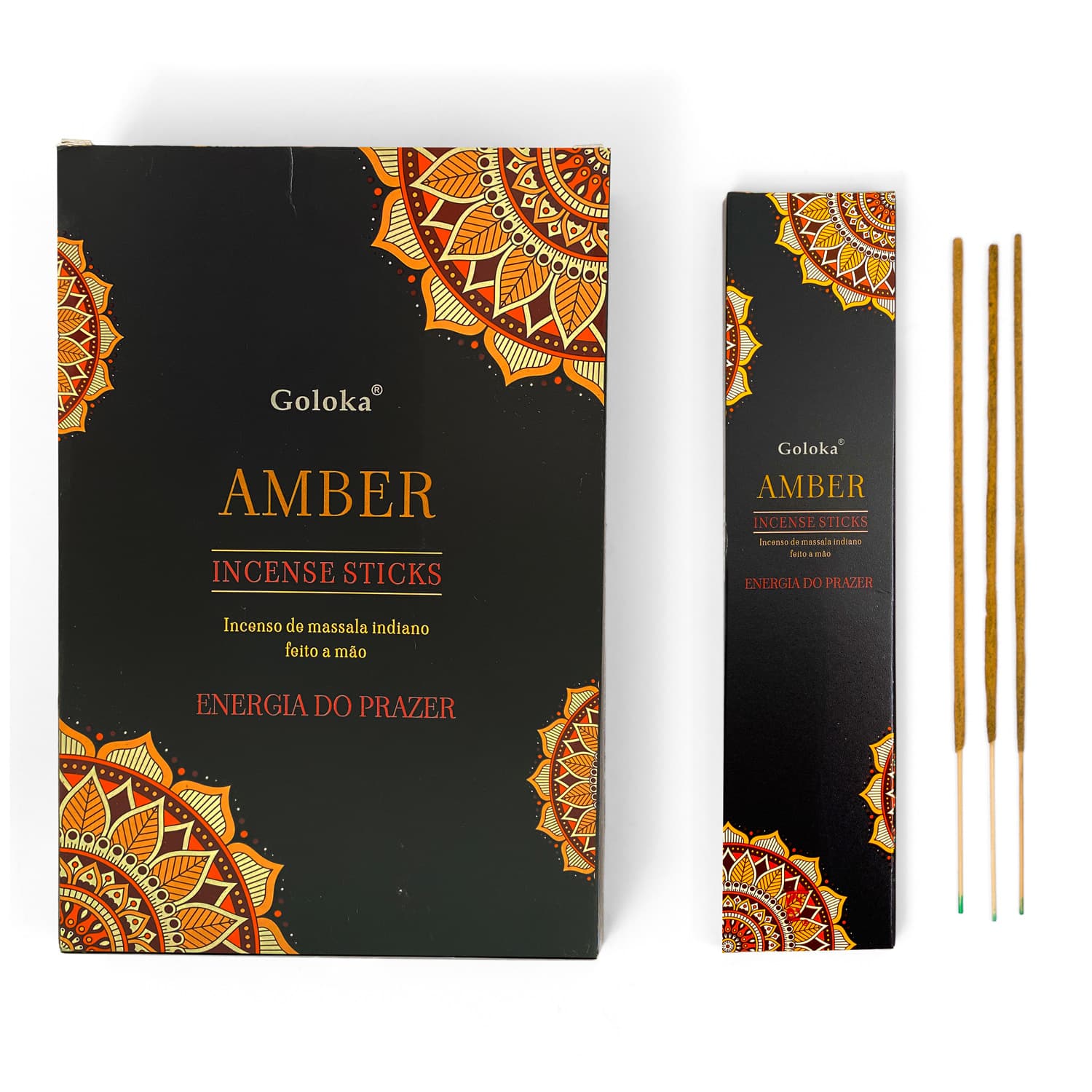 undefined | Incenso Massala Âmbar Goloka
