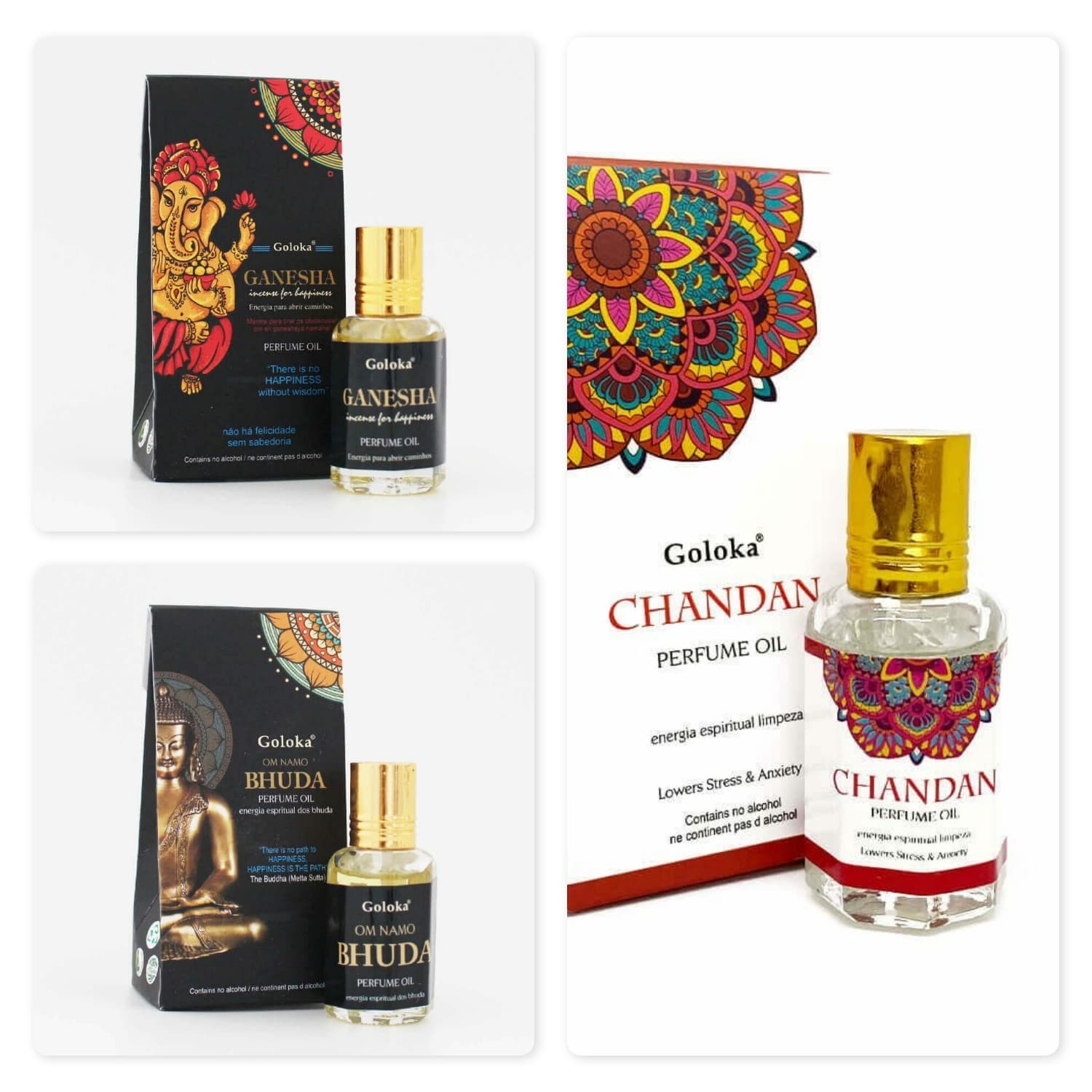undefined | Kit 3 Perfumes Indianos Goloka