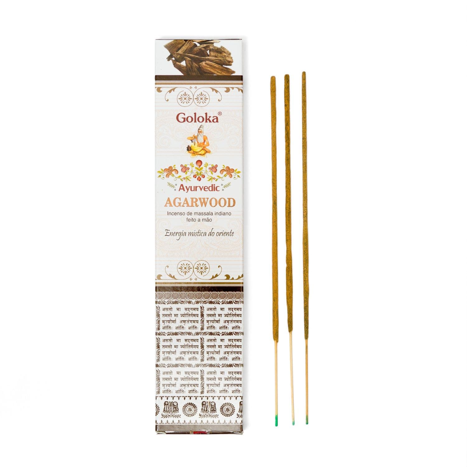 undefined | Incenso Massala Ayurvédico Agarwood Goloka