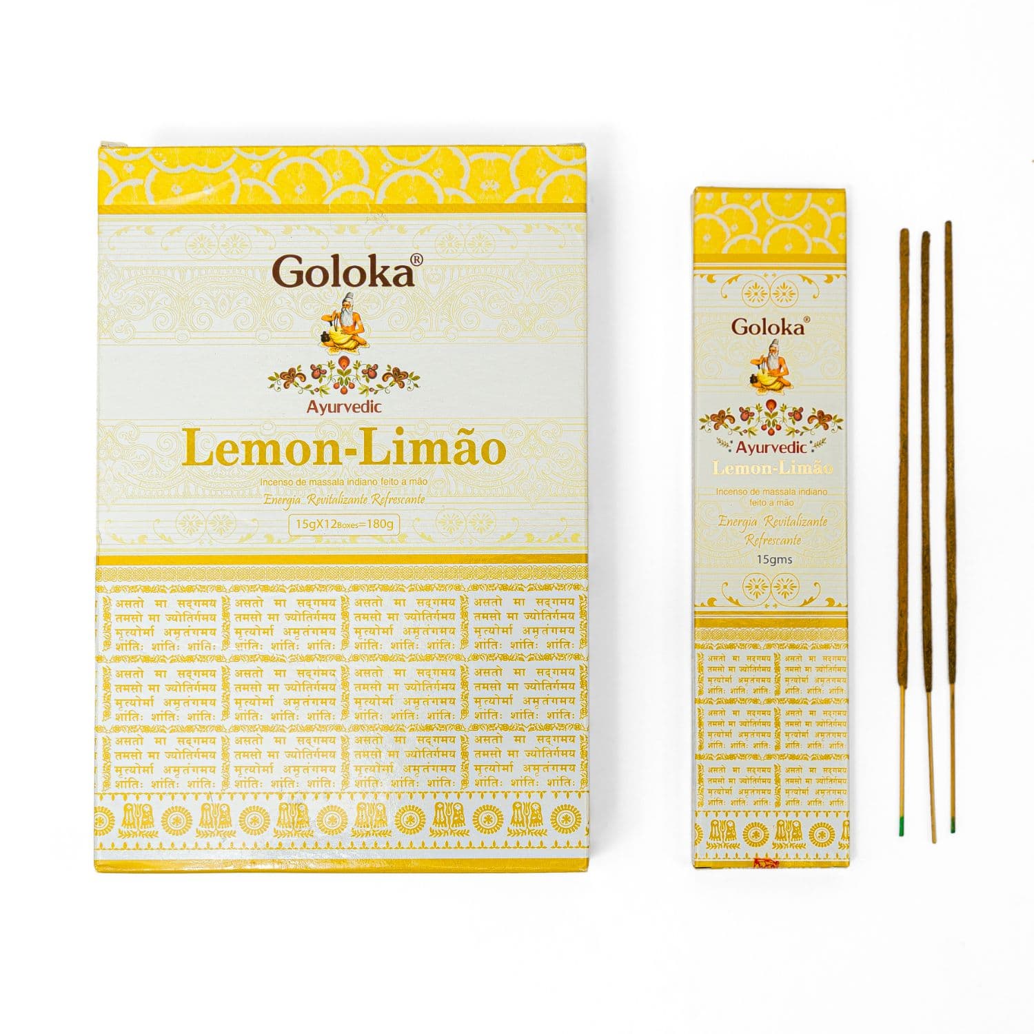 undefined | Incenso Massala Limão Goloka