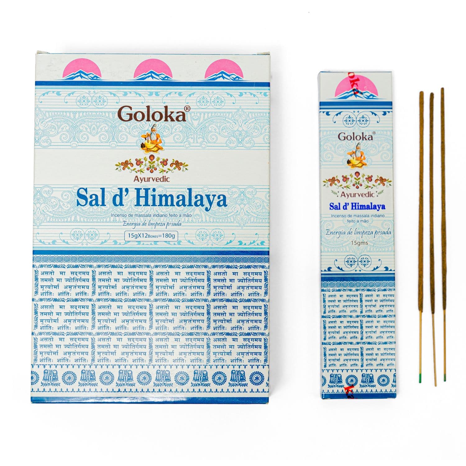 undefined | Incenso Massala Sal do Himalaia Goloka