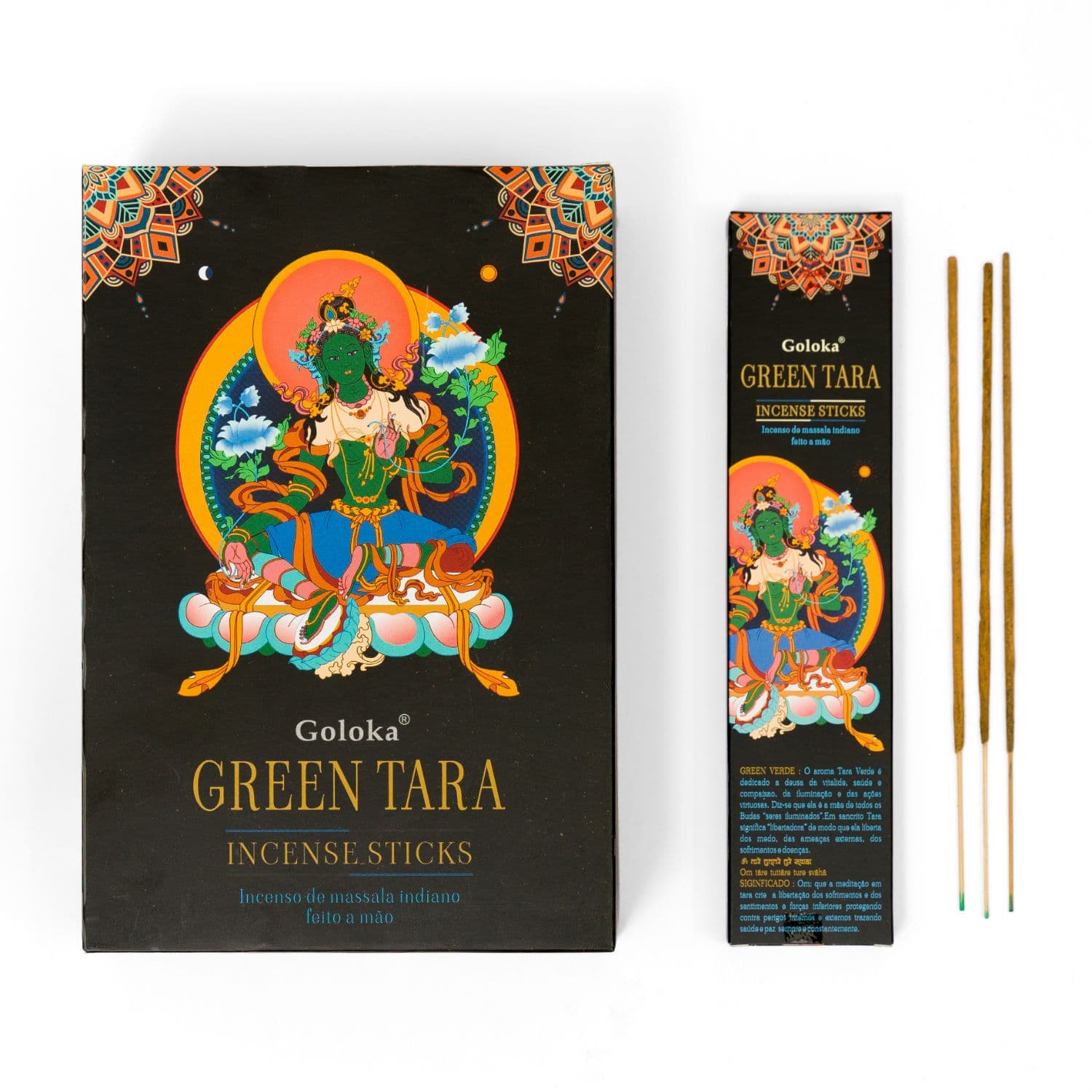 undefined | Incenso Massala Tara Verde Goloka