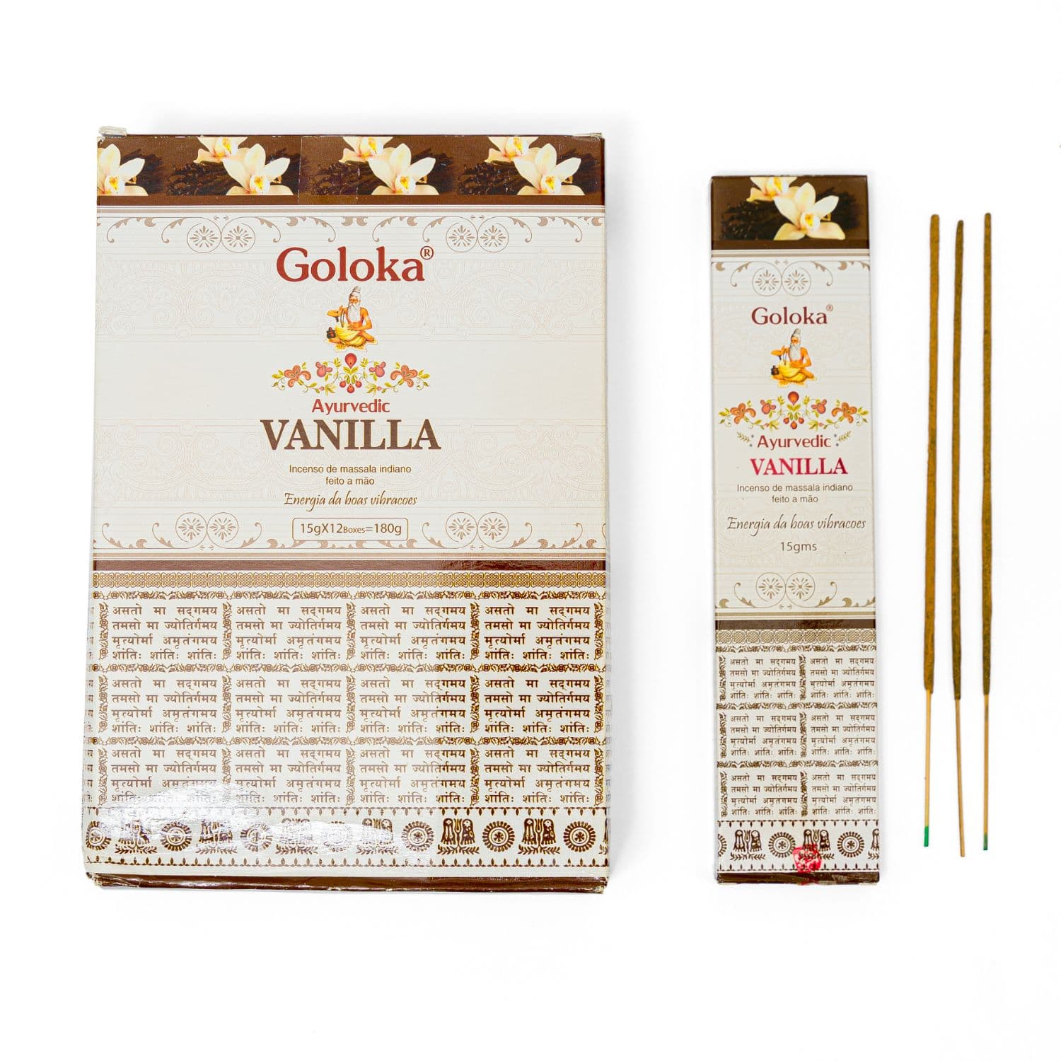 undefined | Incenso Massala Baunilha Goloka